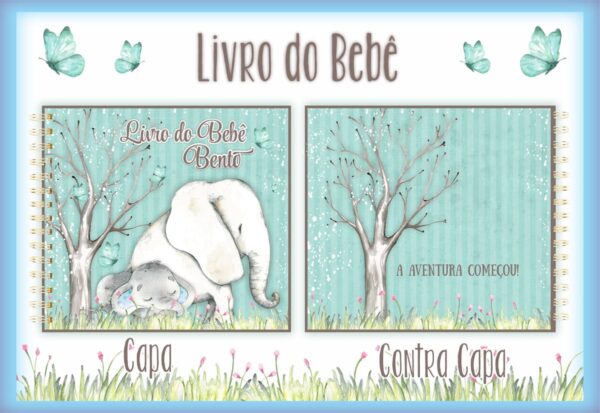 Livro do Bebê Elefante Azul