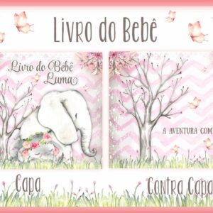 Livro do Bebê Elefante Rosa