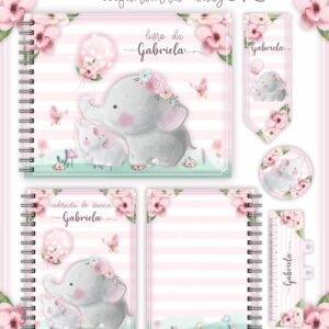 Livro do Bebê Elefantinha + Caderneta de Vacina -Arq Digital