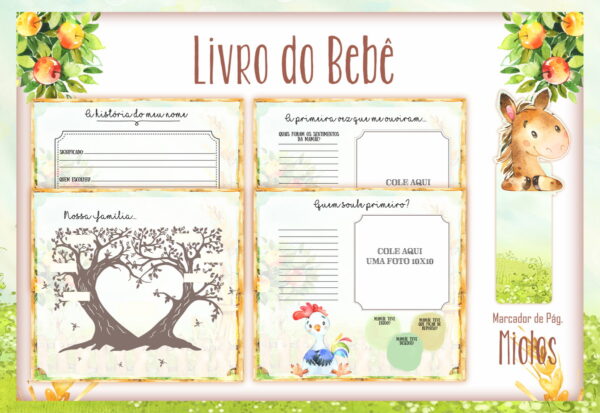 Livro do Bebê Fazendinha Menino I