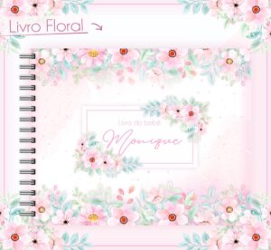 Livro Do Bebê Floral Delicado