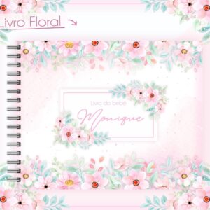 Livro Do Bebê Floral Delicado