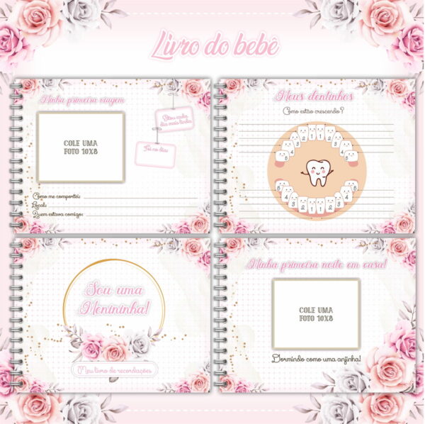 Livro do Bebê Floral IIII