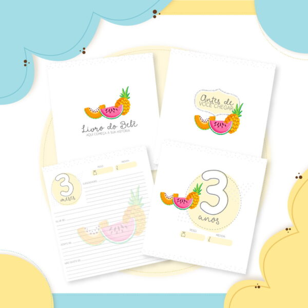 Livro do bebê Frutinhas Menina