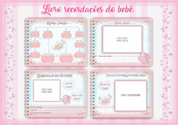 Livro do Bebê Fundo do Mar Rosa