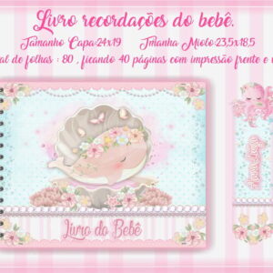 livro do bebe fundo do mar rosa arquivo digital maternidade
