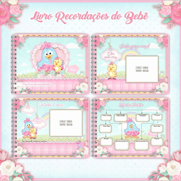 Livro do Bebê Galinha Pintadinha Rosa
