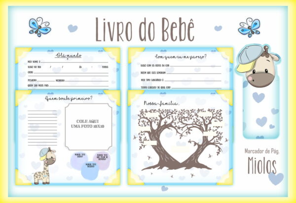 Livro do Bebê Girafinha Menino