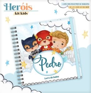 Livro do Bebê Heróis Cute