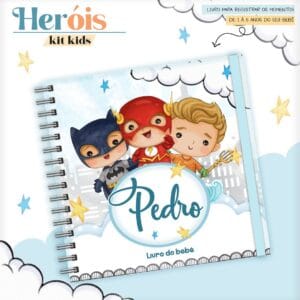 Livro do Bebê Heróis Cute