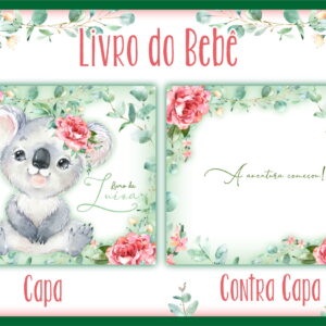 Livro do Bebê Koala Menina - Arquivo Digital
