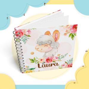 Livro do Bebê Lhama Floral