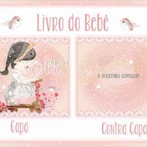 Livro do Bebê Menina Aquarela
