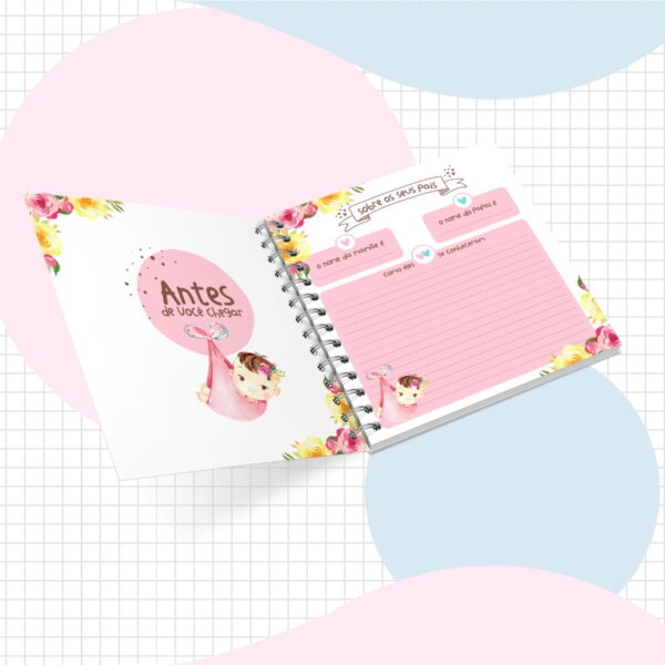 Livro do Bebê Menina Rosa
