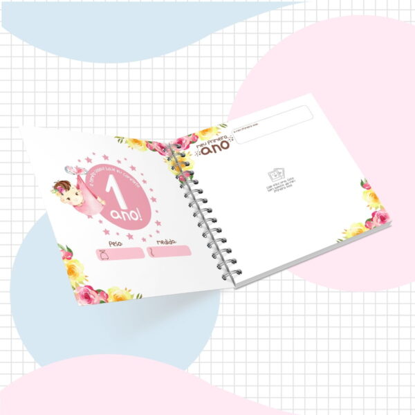 Livro do Bebê Menina Rosa