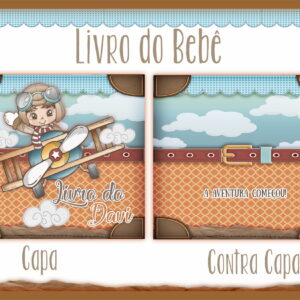 Livro do Bebê Menino Aviador - Arquivo Digital