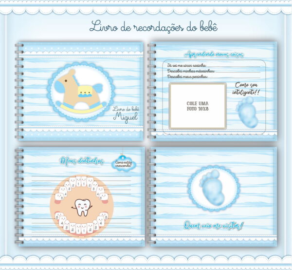 Livro do Bebê Menino Azul