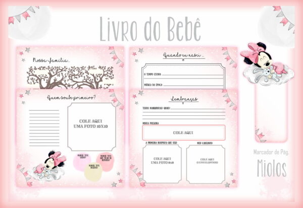 Livro Do Bebe Minie Baby