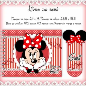 Livro do Bebê Minie Vermelha 12 Livro do Bebê Minie Vermelha