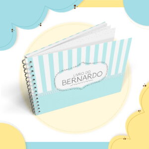 Livro do bebê Neutro Azul - Arquivo Digital