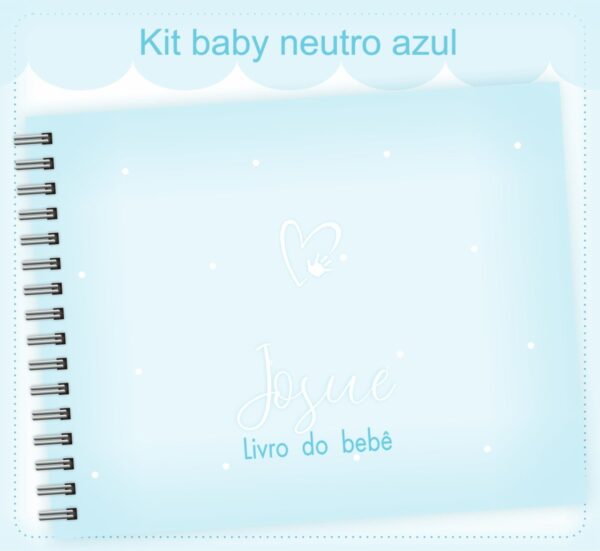 Livro do Bebê Neutro Azul Claro Menino