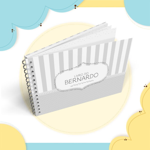Livro do bebê Neutro Cinza