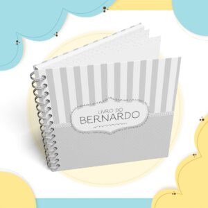 Livro do bebê Neutro Cinza