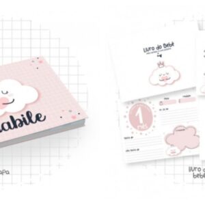 livro do bebe nuvem menina arquivo digital bebe