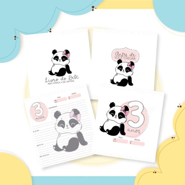 Livro do Bebê Panda Menina