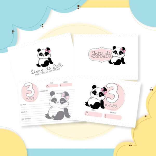 Livro do Bebê Panda Menina