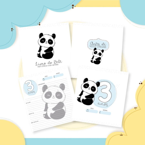 Livro do Bebê Panda Menino