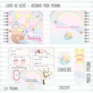 Livro do Bebê Pooh Menina