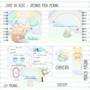 Livro do Bebê Pooh Menino