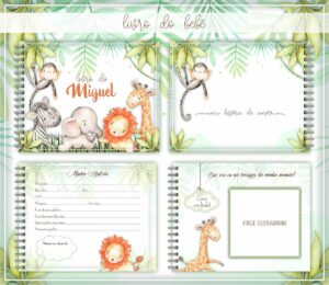Livro do Bebê Safari Aquarela
