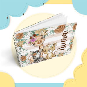 Livro do Bebê Safari Menina Cute - Arquivo Digital
