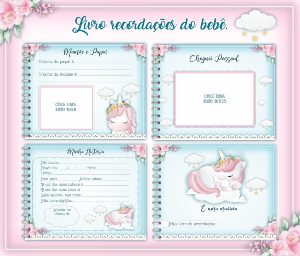 Livro do Bebê Unicórnio