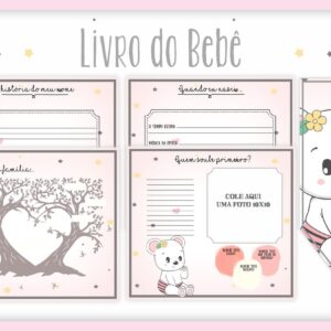 livro do bebe ursinha baby arquivo digital mensagem