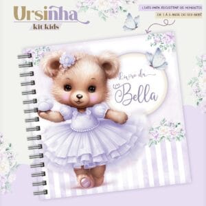 Livro do Bebê Ursinha Lavanda