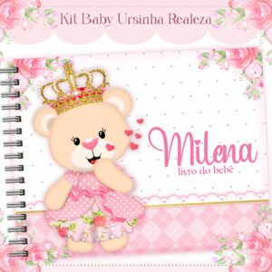 Livro do Bebê Ursinha Realeza - Arquivo Digital