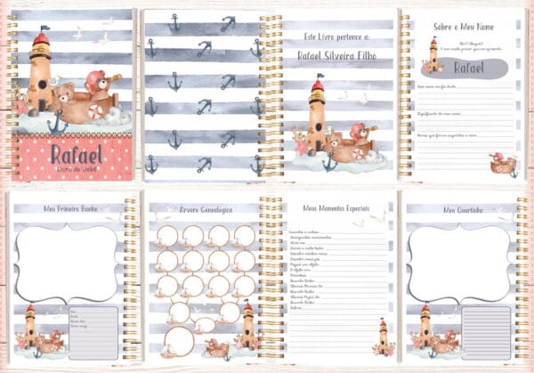 Livro do Bebê Urso Marinheiro