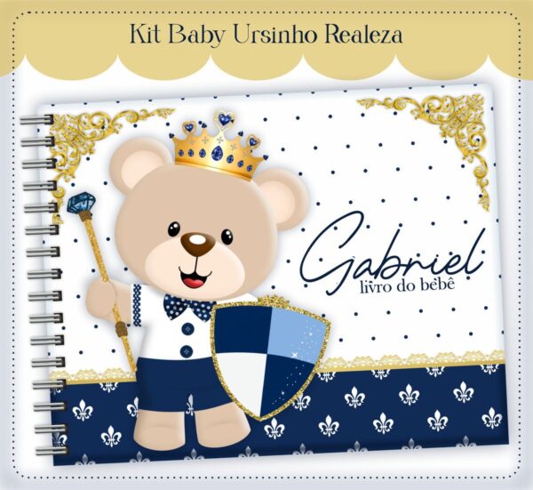 Livro do Bebê Urso Realeza Menino