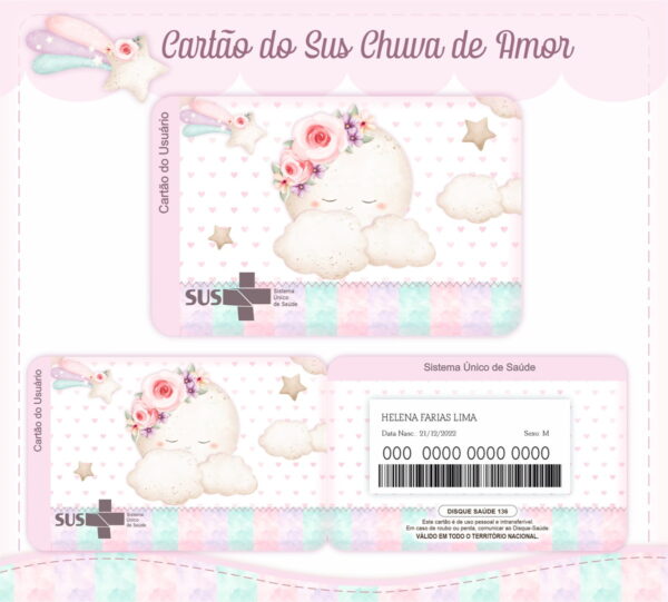 Livro e Caderneta Chuva de Amor Rosinha