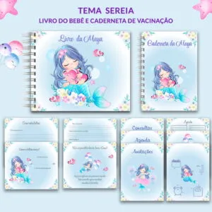 Livro e Caderneta Sereia Baby 9 Livro e Caderneta Sereia Baby