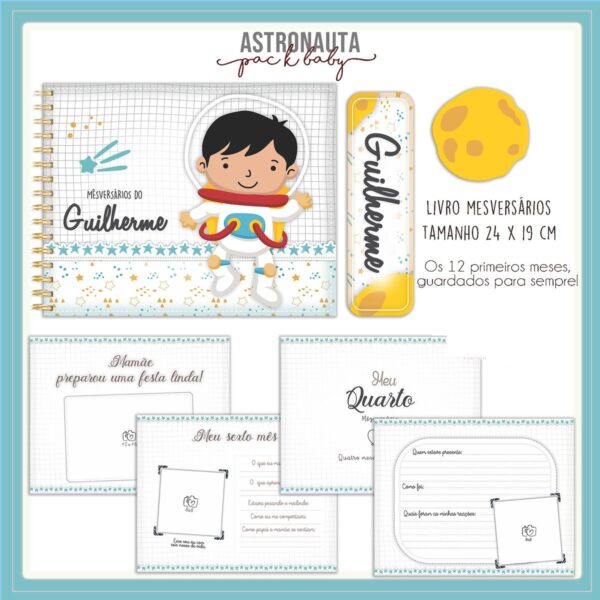 Livro Mesversário Astronauta