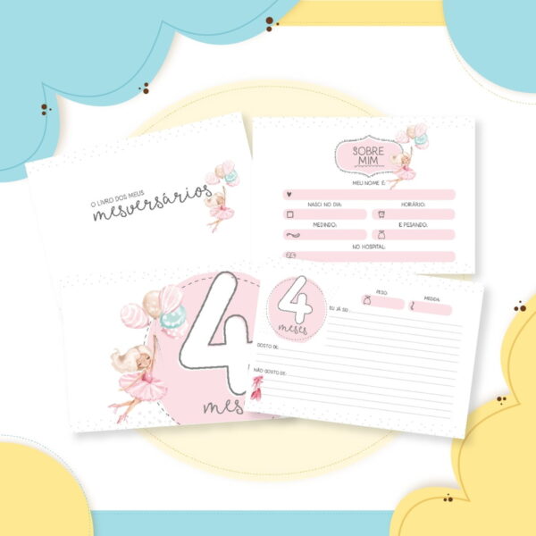 Livro Mêsversário Bailarina