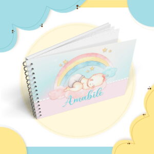 Livro Mesversario Bebe Arco Iris Menina Arquivo Digital 2