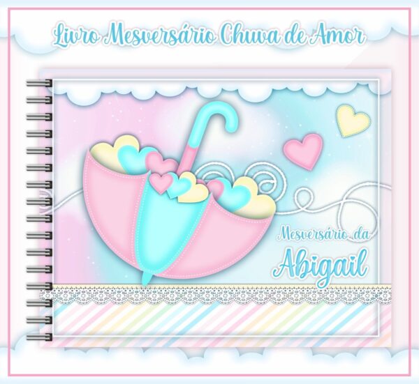 Livro Mesversário Chuva de Amor Menina