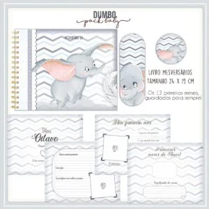 Livro Mesversário Dumbo 11 Livro Mesversário Dumbo