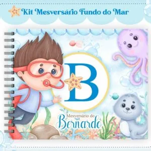Livro Mesversário Fundo do Mar Menino 23 Livro Mesversário Fundo do Mar Menino