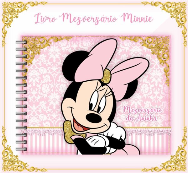 Livro Mesversário Minnie Rosa